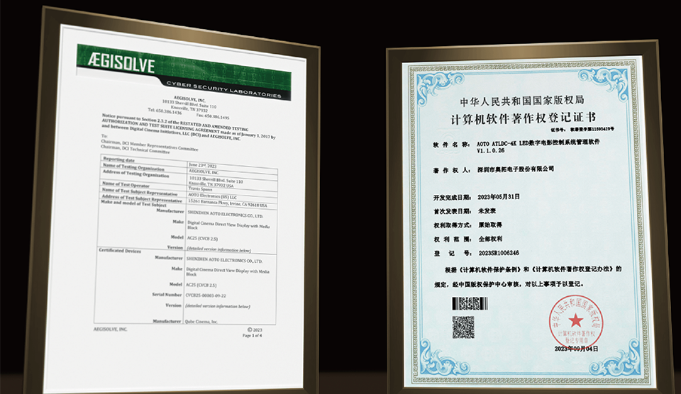Multiple AOTO Patents
