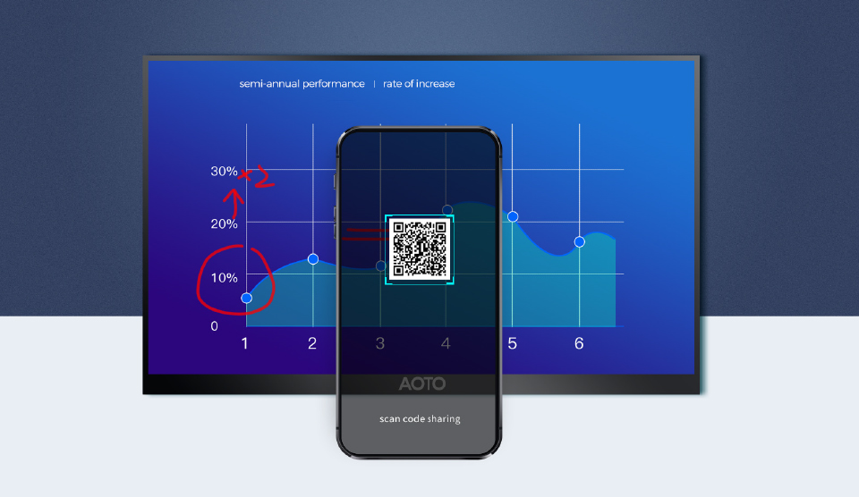 QR code scanning for document sharing