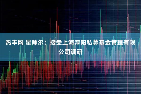 热丰网 星帅尔：接受上海淳阳私募基金管理有限公司调研